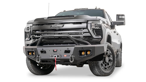 Ascent HD Front Bumper with Prerunner Grille Guard for 2024-2026 Chevrolet Silverado 2500/3500 HD