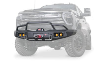 Ghosted view of the WARN Ascent Front Bumper with Prerunner Grille Guard for 2024-2026 Chevrolet Silverado 2500/3500 HD