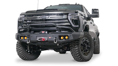 Ascent Front Bumper with Prerunner Grille Guard for 2024-2026 Chevrolet Silverado 2500/3500 HD