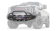 Ghosted view of the WARN Ascent Front Bumper with Prerunner Grille Guard for 2024-2026 GMC Sierra 2500/3500 HD