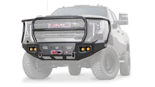 Ghosted view of the WARN Ascent HD Front Bumper with Full Grille Guard for 2024-2026 GMC Sierra 2500/3500 HD