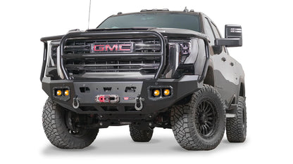 WARN Ascent HD Front Bumper with Full Grille Guard for 2024-2026 GMC Sierra 2500/3500 HD