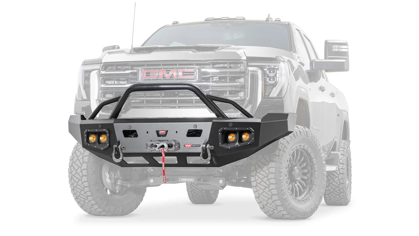 Ascent HD Front Bumper with Prerunner Grille Guard for 2024-2026 GMC Sierra 2500/3500 HD