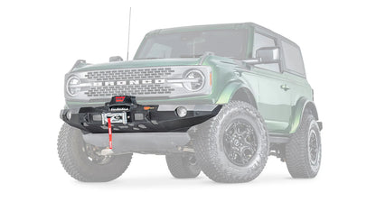 Ghosted view of the WARN Elite Front Bumper for 2021-2026 Ford Bronco