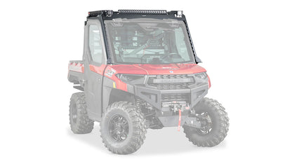 Ghosted view of the WARN Roof Rack Kit for 2-Door 2025–2026 Polaris Ranger