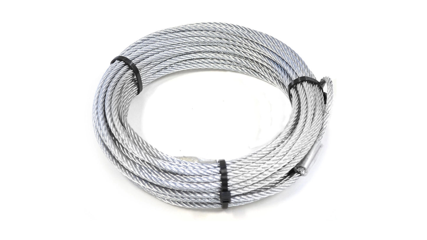 Wire Rope Assembly, 3/16 in x 50 ft, Galvanized, for WARN A2000/A2500