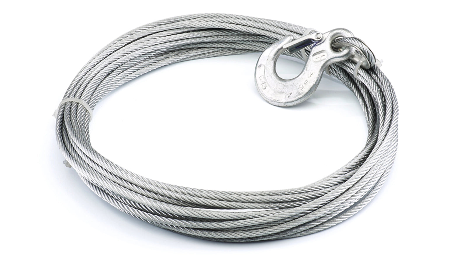 WARN Wire Rope Assembly, 3/16 in x 50 ft, Galvanized