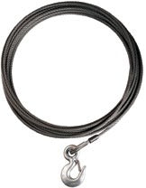 Wire Rope Assembly, 5/16 in x 50 ft, Galvanized
