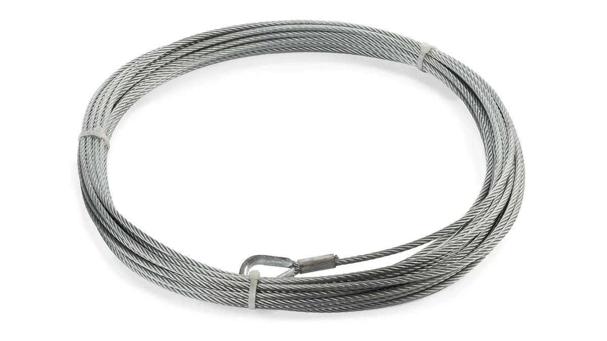 WARN Replacement Steel Winch Rope - 5/16 in x 80 ft, Galvanized