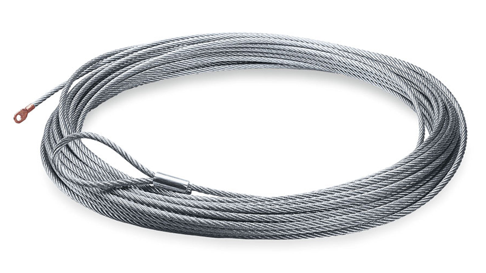 WARN Wire Rope Assembly, 3/8 in x 125 ft, Galvanized