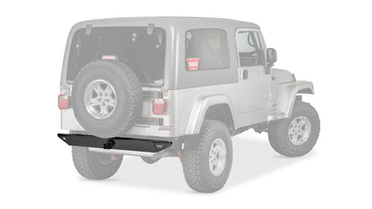Ghosted view of the WARN Rock Crawler Rear Bumper for 1987-1995 Jeep Wrangler YJ / 1997-2006 Jeep Wrangler TJ