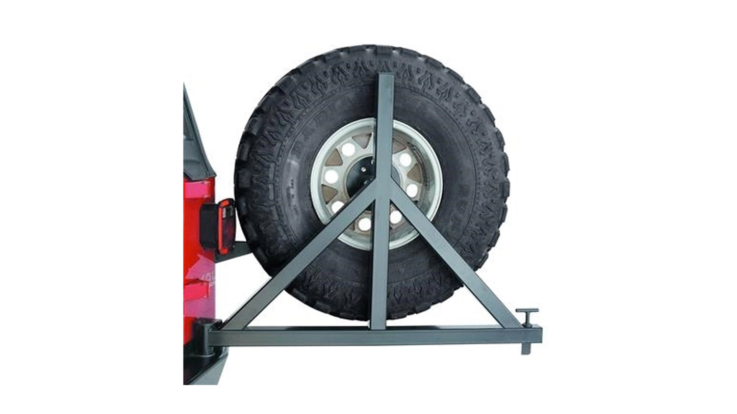 Additional view of the WARN Tire Carrier for 1997-2006 Jeep TJ