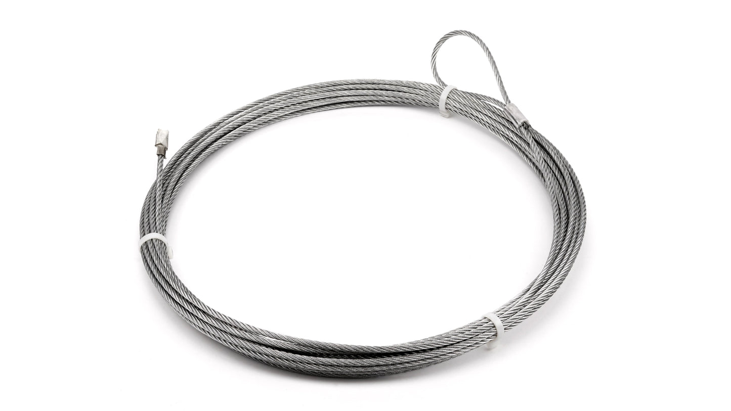 Wire Rope Assembly, 1/4 in x 60 ft, Galvanized