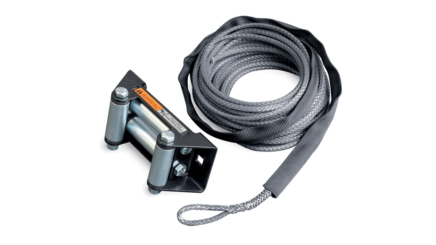 WARN Synthetic Rope Kit with Roller Fairlead