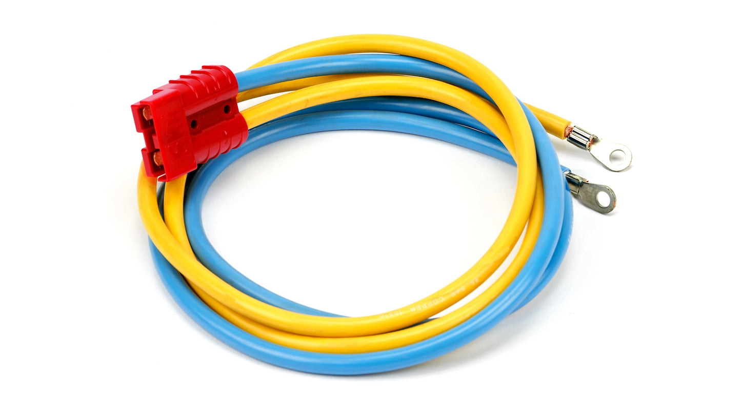 WARN 50 Amp Quick Connect 48-Inch Battery Lead winch power cable for Vantage/ ProVantage Winches Up To 3500 Pounds Capacity