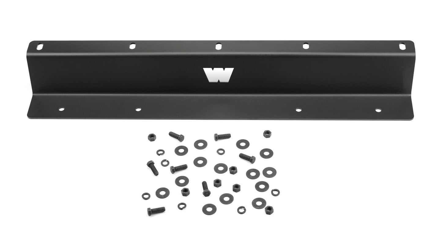 WARN Front Blocker Beam Skid Plate for 2007-2017 Jeep Wrangler JK skid plate for 2007-2017 Jeep Wrangler JK and black powder coated steel