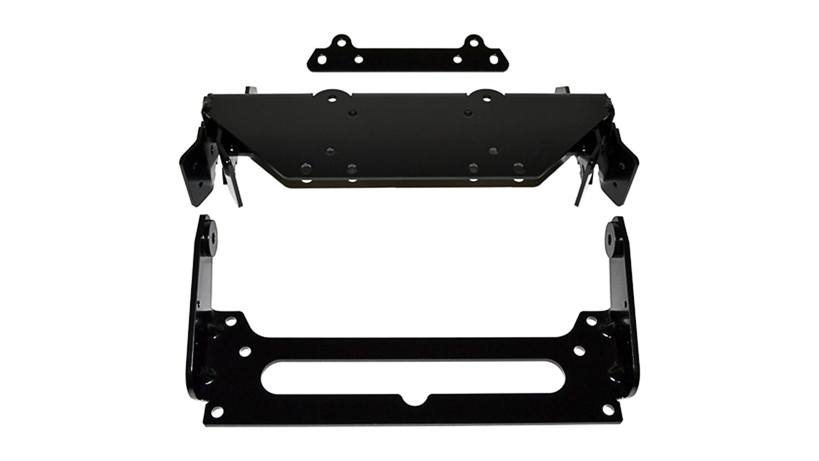 Front view of the WARN Front Plow Mount Kit for the Yamaha Rhino