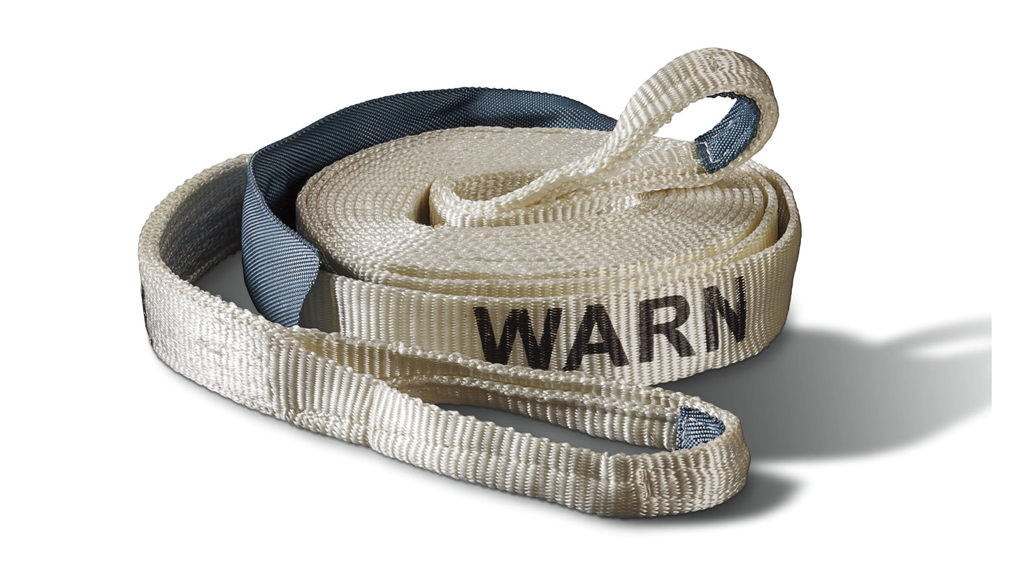 WARN Premium Recovery Strap - 2 in x 30 ft recovery strap with 2 in x 30 ft