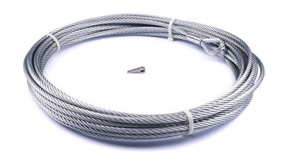 WARN Wire Rope Assembly, 3/8 in x 80 ft, Galvanized