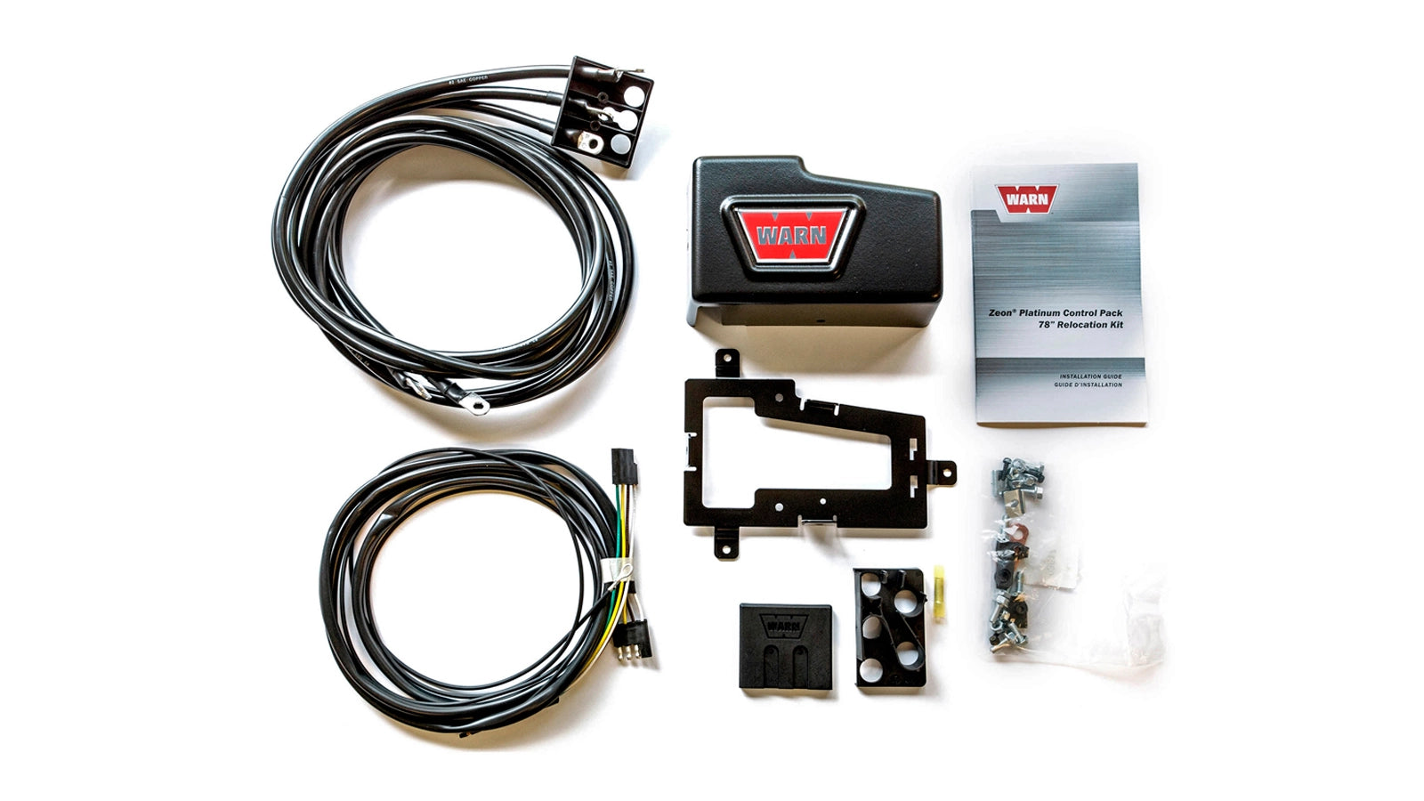 Additional view of the WARN ZEON Platinum Control Pack Relocation Kit - 78 in