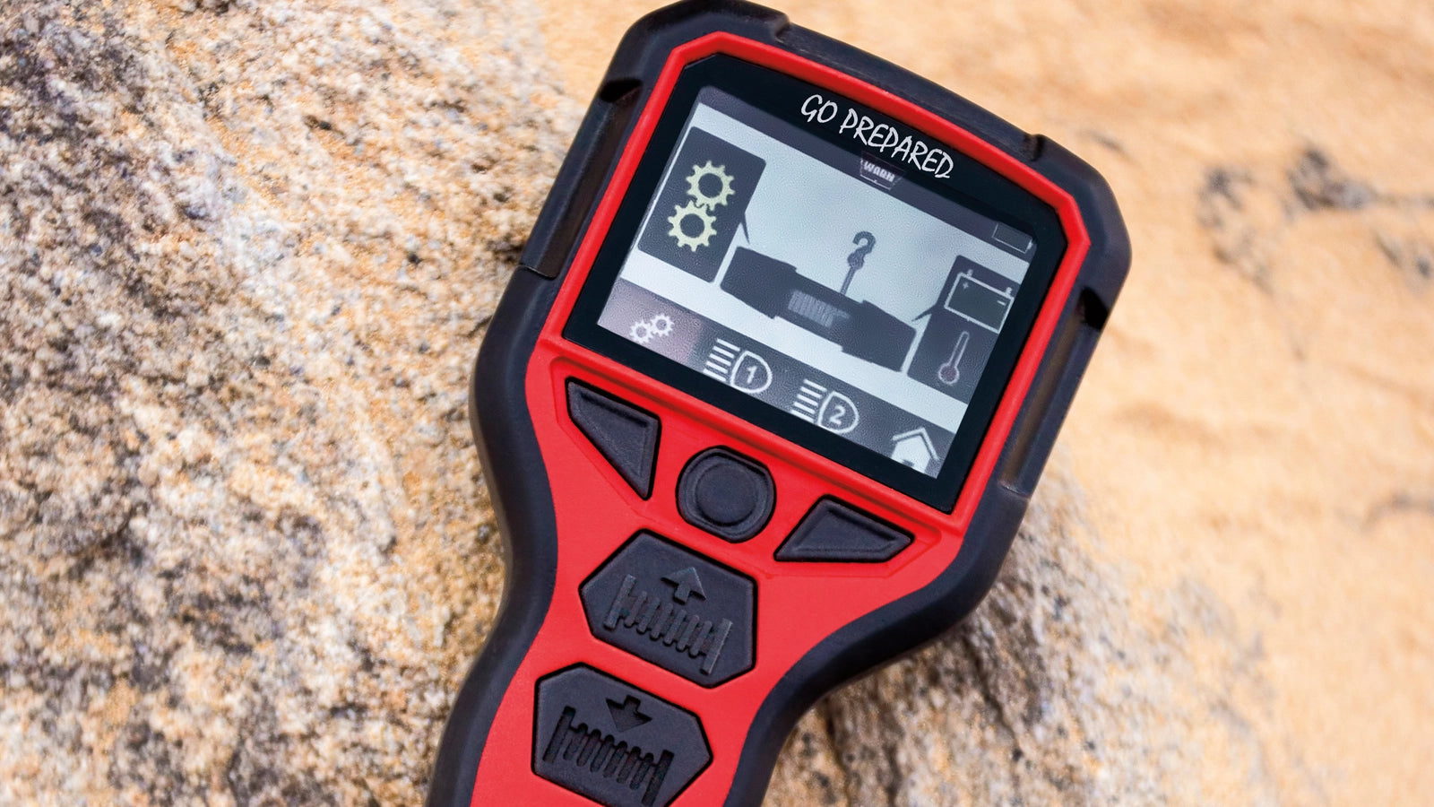 Action view of the WARN Replacement Control for ZEON Platinum Winches winch remote control