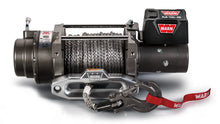 WARN M15-S 15,000 lb truck, Jeep, and SUV winch with 80 ft synthetic rope and hawse fairlead