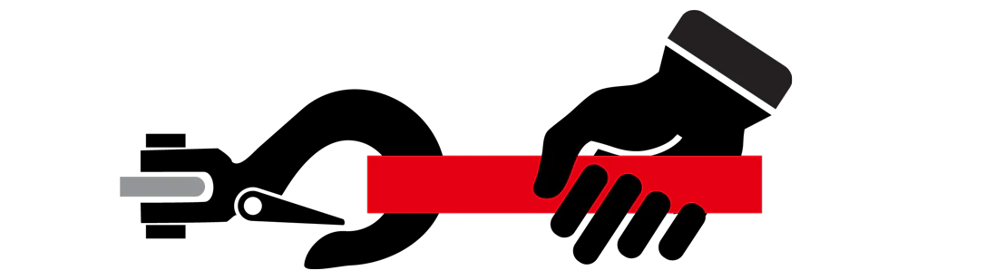 WARN winch red safety hook strap for proper hook attachment during off-road recovery